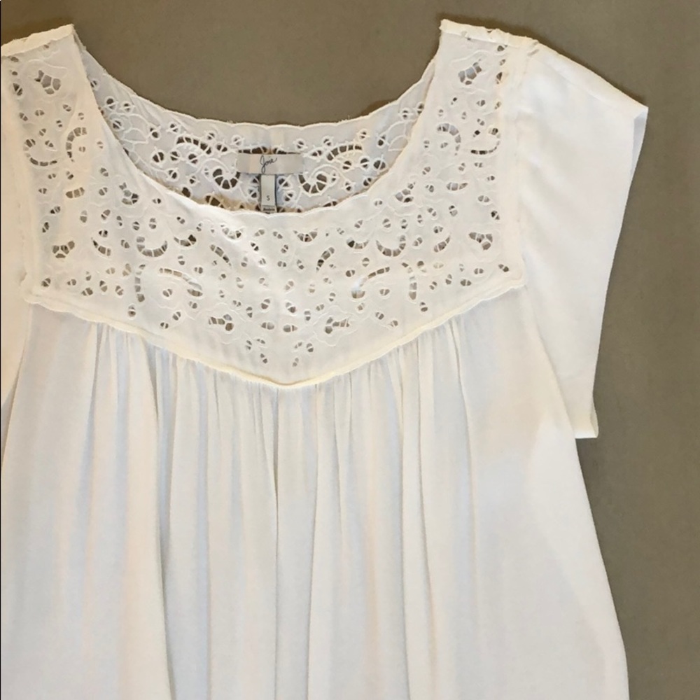 NWOT Joie White Summer Blouse